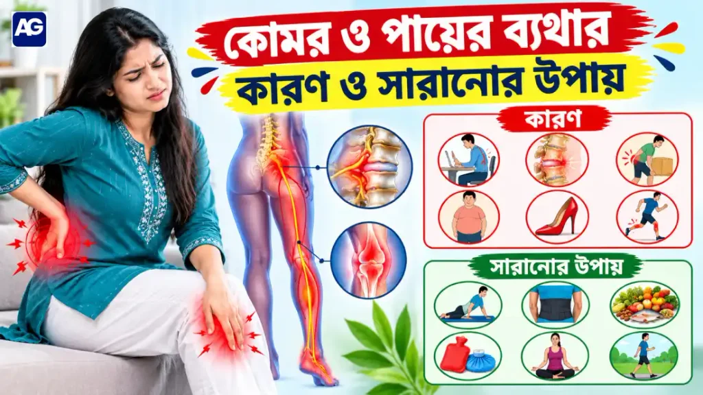 কোমর ও পায়ের ব্যথার কারণ ও সারানোর উপায়