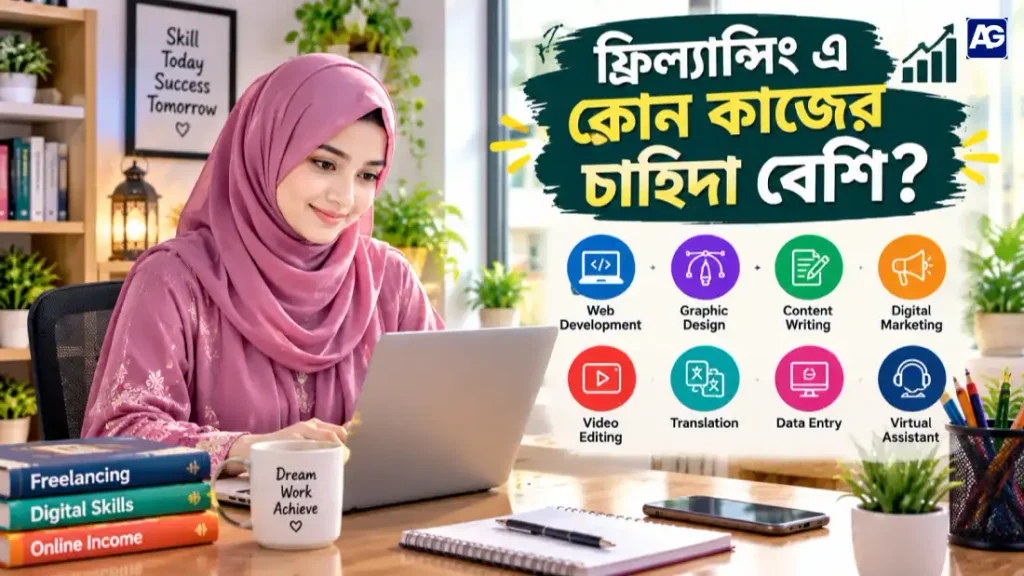 ফ্রিল্যান্সিংয়ে কোন কাজের চাহিদা বেশি