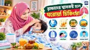 বাচ্চাদের শ্বাসকষ্ট হলে ঘরোয়া চিকিৎসা
