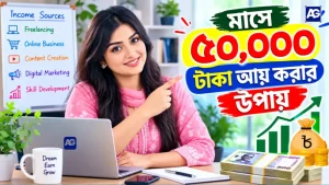 মাসে ৫০ হাজার টাকা আয় করার উপায়